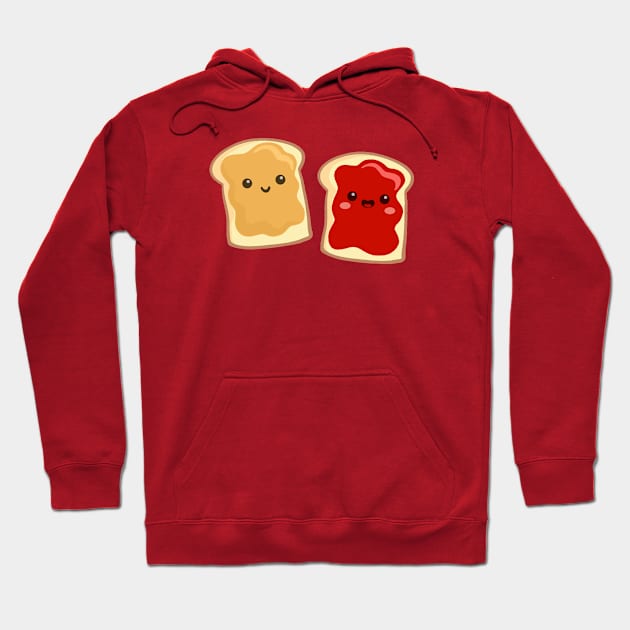 pbj (strawberry) Hoodie by mystudiocreate